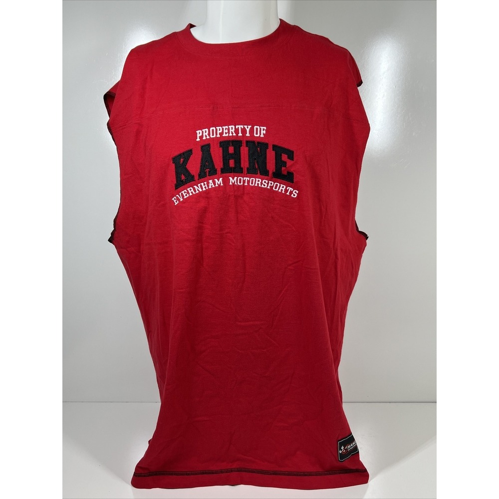 NWT Chase Authentics NASCAR Kasey Kahne Red‎ Sleeveless Shirt Mens SZ 2XL